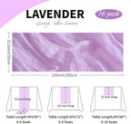 16 Pack Lavender Cheesecloth Table Runner 21.5 x 120 Inches Boho Gauze Table Runners 10FT Long Cheese Cloth Table Runner for Bridal Shower Baby Shower Birthday Party Wedding Decor - Image 3