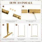 Gold Wedding Welcome Sign Stand Display Easel Stand - Image 4
