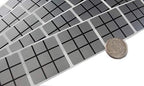 My Scratch Offs 1.5 in Silver Square Tic-Tac-Toe Grid Stickers, 250 Pack by MyScratchOffs
