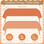 Mimorou 177 Pcs Fall Orange Paper Plate Napkin Party Supplies for 25 Guest - Image 4