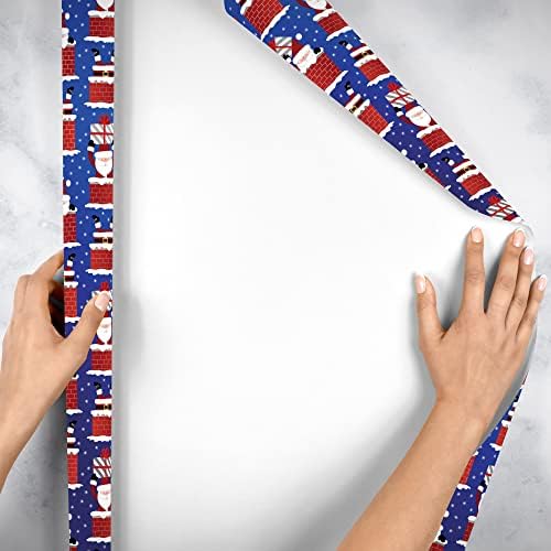 Jillson Roberts Christmas Gift Wrap, Here Comes Santa (6 Jumbo Rolls 10 feet x 30 inches) - Image 4