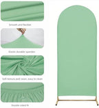 Set of 2 Wedding Arch Cover Stretchy Spandex Fabric Backdrop for Arch Stand - Image 5