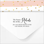 Custom Self Inking Wedding Return Address Stamp - Future Mr. and Mrs. - Personalized Rubber Stamper - No Ink pad Needed, Refillable - Image 3