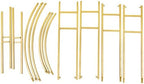 7.2ft Gold Wedding Arch Stand w/Double-Tube Design - Metal Flower & Balloon Backdrop Frame for Indoor/Outdoor Parties, Baby Showers - Image 6