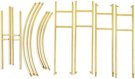 7.2ft Gold Wedding Arch Stand w/Double-Tube Design - Metal Flower & Balloon Backdrop Frame for Indoor/Outdoor Parties, Baby Showers - Image 6