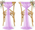 MDS Pack of 200 Chiffon Chair Sashes for Wedding & Event Décor - Orchid by MDS