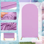 Mindsoft Mermaid Colors Arch Backdrop Cover Set of 3 with 96 Pcs Balloon, 4ft 5ft 6ft Spandex Fitted Stretchy Backdrop Stand Covers for Baby Shower Wedding Birthday Photo Banquet Party Decoration - Image 3
