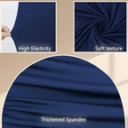 Navy Blue Arch Cover 7.2ft 6.6ft 6ft Spandex Arch Backdrop Cover Set of 3 - Image 7