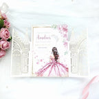 20PCS Laser Cut Wedding Invitations,Wedding Invitation Card Pocket,Quince Invites,Sweet 16 Invitations,Quinceanera Invitations,Laser Cut Invitations For All Occasions - Image 5