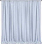 10 x 7 Feet Purple Gray Backdrop Curtain for Partie, Background Curtains for Photoshoot, Birthday, Wedding, Halloween, Thanksgiving, Christmas Day, New Year Party Decorations 5Ft x 7Ft, 2 Panels by ZEBMOON