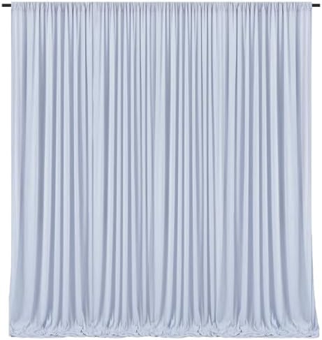 10 x 7 Feet Purple Gray Backdrop Curtain for Partie, Background Curtains for Photoshoot, Birthday, Wedding, Halloween, Thanksgiving, Christmas Day, New Year Party Decorations 5Ft x 7Ft, 2 Panels by ZEBMOON