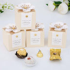 FEIYI 20 PCS Favor Boxes, Champagne Candy Boxes 2.55x2.55x2.55 - Image 4