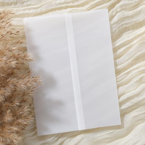 UNIQOOO 50Pcs Wax Seal Stickers Eucalyptus & 70 Pack Vellum Jackets - Image 3