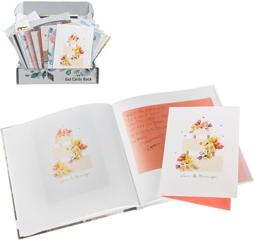 Cardkive Wedding Cards Keepsake Album - Transform Your Cards into a Premium Organizer Book, Combine with Uploaded photos, Save the Date, Menus and More (Get Cards Back) by Cardkive