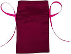 Darling Souvenir 50 Satin Drawstring Gift Pouch Small Wedding Party Favors Bag - 8" x 10" inches Baby Shower Thank You Pouches- Burgundy - Image 2