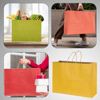 BLEWINDZ 70Pcs Large Paper Bags with Handles, 16x6x12 Inches Multicolor Paper Shopping Bags for Small Business, Large Kraft Gift Bag Bulk for Grocery Mechandise Retail (10 Colors) - Image 3