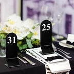 Remerry 50 Pcs Acrylic Table Numbers 1-50 Double Sided Tent Cards,Black - Image 6