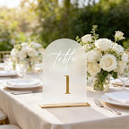Frosted Wedding Table Numbers 1-15 with Stands - 5.5x7 Inch - Image 7