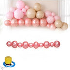 Garland Balloons Reusable, PVC Party Decor Arch Kit，10balls-Rose pink by Unknown