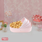 Liffshsy 10pcs Baby Shower Flower Basket Gift Box, Pink Cradle Floral Basket Cradle Gift Box Decorative Boxes, Small Companion Gift Box Flower Arrangement Basket for Birthday Party Prenatal Party Wedding - Image 5