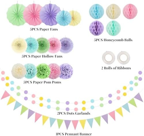 Pastel Rainbow Party Decoration - Image 7