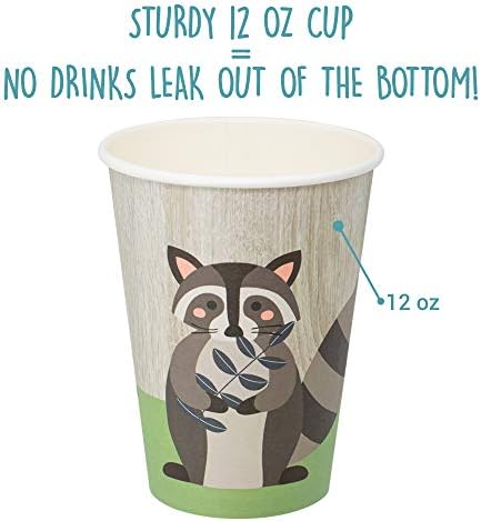 Woodland Animal Birthday Party Supply Set - 120 Piece Set - Image 6
