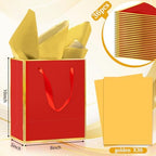 Epoesch 36 Pack Gift Bags with Handles & 36 Tissue Papers – 8x5x10 Inches - Image 2