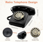 Audio Guest Book Wedding Phone, Customized Audio Messages, Retro Rotary Audio Guestbook for Wedding, Baby Shower, Birthday Party, Anniversary, Graduation (Matte Black) - Image 6