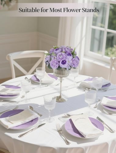 BLOSMON Flower Balls for Wedding Centerpieces: 10 Pcs, 9.5 Inch, Lilac - Image 6