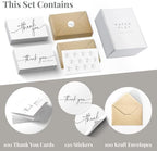 Paper Play Thank You Cards Bundle | 120 Pack with Envelopes - Image 2