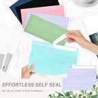 200 Pack #10 Lavender Envelopes Letter Size Self Seal Business Envelopes - Image 5