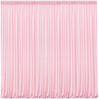 Pink Backdrop Curtains-Wrinkle-Free Polyester Photography Drapes Party Curtain Background for Baby Shower Wedding Decorations- 32 X10FT (Pink) by WishCare