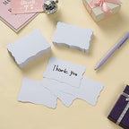 Toperd 120 Pieces Mini Business Cards, 3.66x2.36 inches, White (Pack of 4) - Image 5