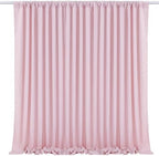 Dusty Rose Backdrop Curtains 10ftx10ft Wedding Polyester Photo Drapes by SoarDream