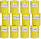 Expo International Decorative Matte Tulle, Roll/Spool of 6” X 100 Yards, Lightweight Polyester Tulle Fabric for Tutus, Costumes, and Party Decorations, Washable, Easy-to-Use, Pack of 12, Yellow by ExpoInternational
