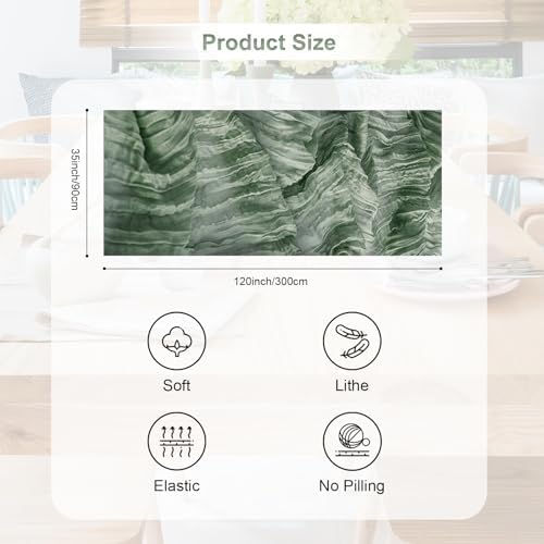12 Pack Sage Green 35x120 Inch Cheesecloth Table Runner - Image 4