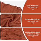 60 PCS Terracotta Cheesecloth Chair Sashes, 16 x 70 inch Cheesecloth Sashes Rustic Chair Decorative Bows Designed ChairCover for Wedding Banquet Party Aisle Home Kitchen Decoration - Image 3