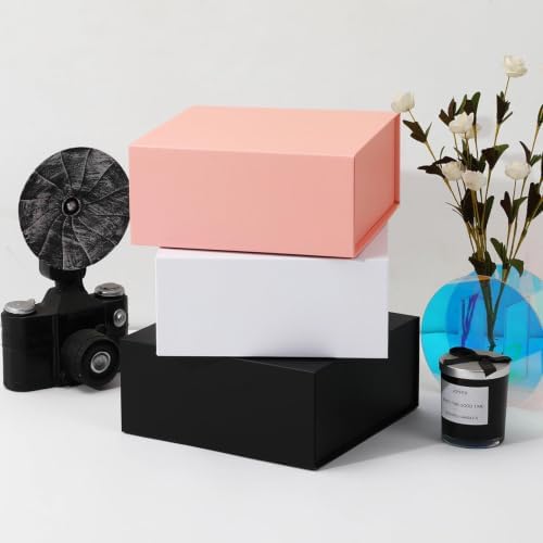iloMAOZX Black Gift Box, 9x9x4 Inch Gift Boxes for Presents & Packaging - Image 7