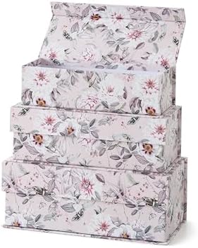 Soul & Lane - Decorative Storage Boxes with Lids, Set of 3, Blush Whisper - Image 7