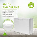 Prime Line Packaging White Gift Bags, 16x6x12 50 Pack, Retail Bags, Paper Shopping Bags with Handles Bulk - Image 4