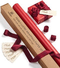 Vitalizart Red Wrapping Paper Set 30" Pearly-Lustre Ribbons & Gift Tags by Vitalizart