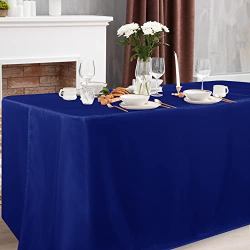 Obstal 2 Pack Table Clothes for 6 Foot Rectangle Tables, Royal Blue - Image 2