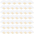 Aneco 48 Pieces Handheld Paper Fans Paper Folding Fans with Bamboos for Wedding Gift, Party, Home, DIY, White by Aneco