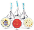 90ct Personalized Baby Shower Candy Party Favors Kisses with DIY Stickers, Bulk Chocolate - Winnie Bear Themed by JustCandy