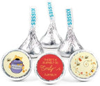 90ct Personalized Baby Shower Candy Party Favors Kisses with DIY Stickers, Bulk Chocolate - Winnie Bear Themed by JustCandy