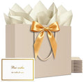 YACEYACE Gift Bags with Bow, 20Pack of Gift Bags Bulk, Ribbon and Card by YACEYACE