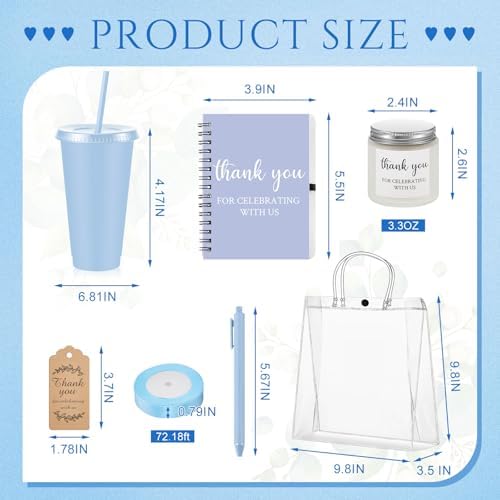 Nuogo 6 Sets New Parent Shower Prizes, Gradient Blue, Classic Style - Image 2