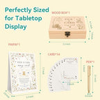 Baby Shower Guest Book, 54 Playing Cards, Wooden Box, Sign & Pen - Image 4