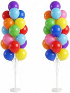 HIINS 2 Set Assorted Color Balloon Column Kit For Floor or Table Party Decor by HiinsPartyDecoration