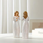 Newborn Universe Mother and Baby Figurine-Resin New Mom Statue Gifts Figure Angel Figurines Statue- Solid Baby Shower Statues Gift Figures Figure for Keepsake, Luxury Gift Box Ribbon Card-7.8'' - Image 2
